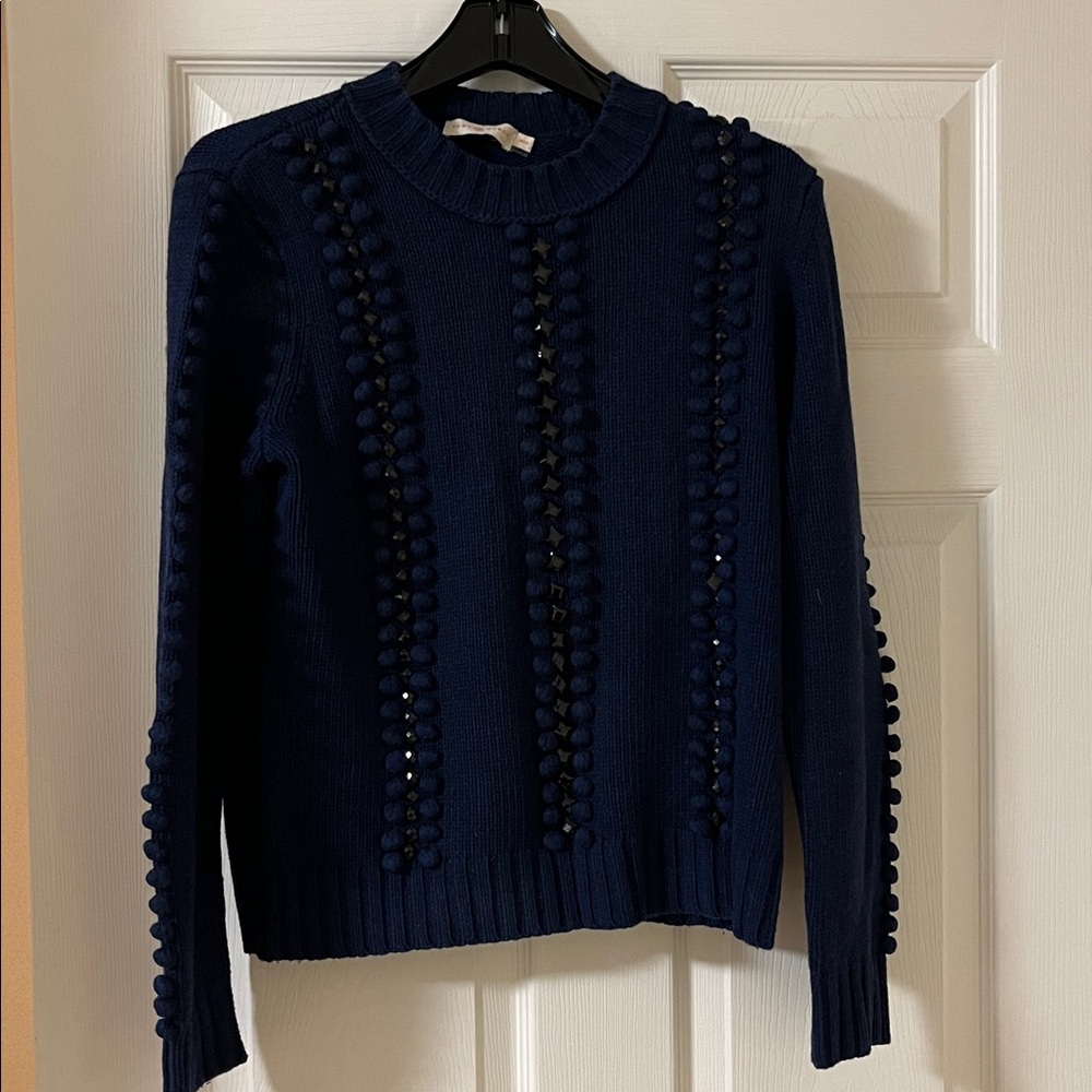 Tory Burch Deep Blue Knit Sweater